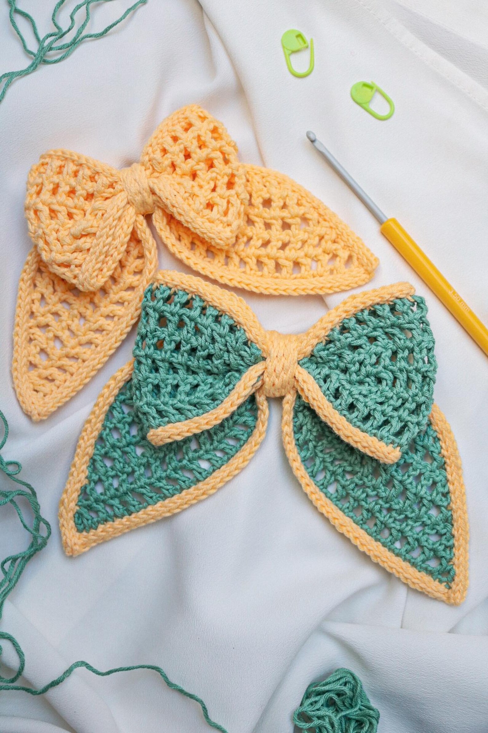 CROCHET PATTERN BUNDLE - 5 Crochet Bow Patterns: Easy Crochet Bow ...