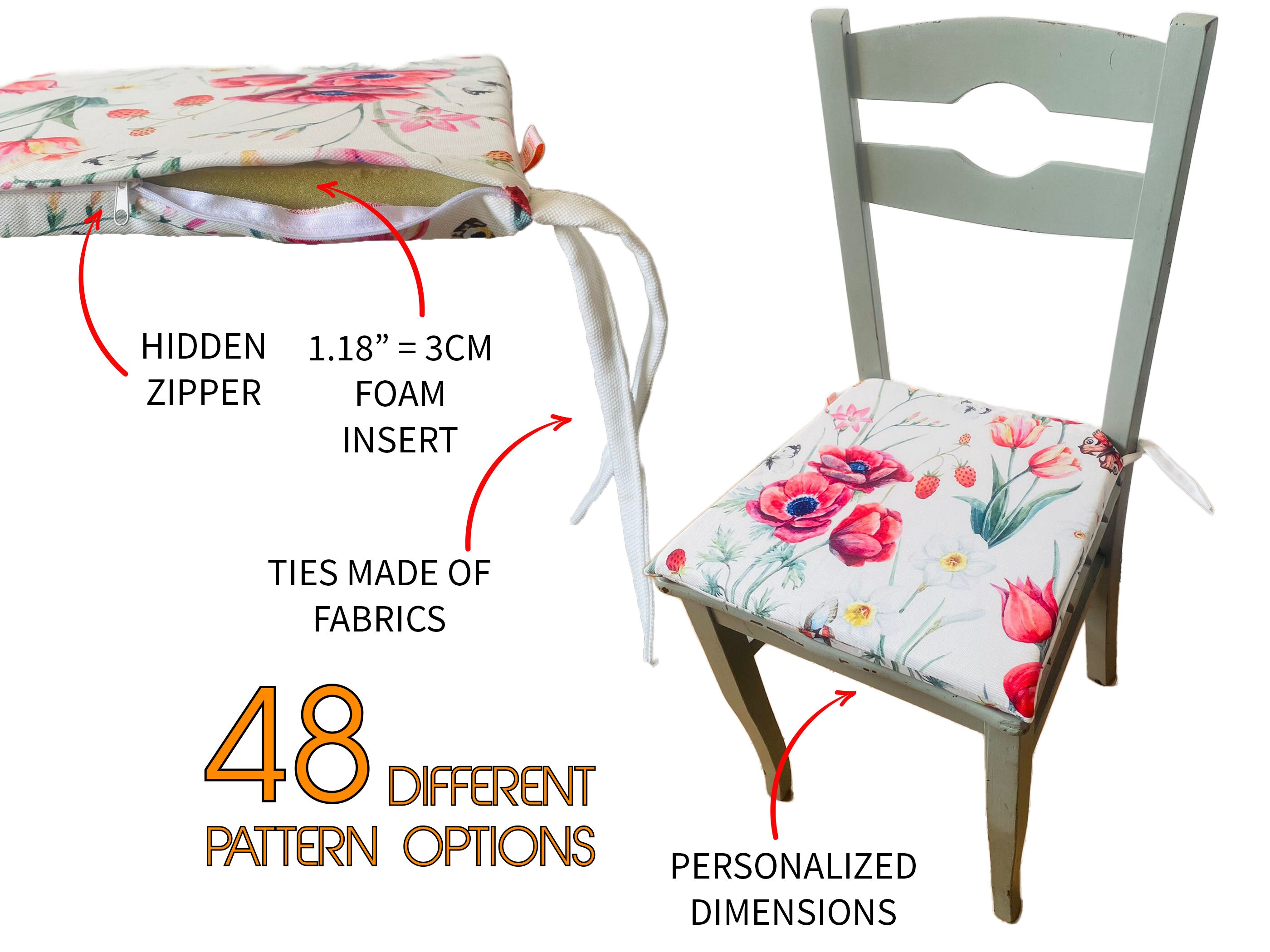 Seat Cushions How To Change Dining Chair Fabric Wood Replacement