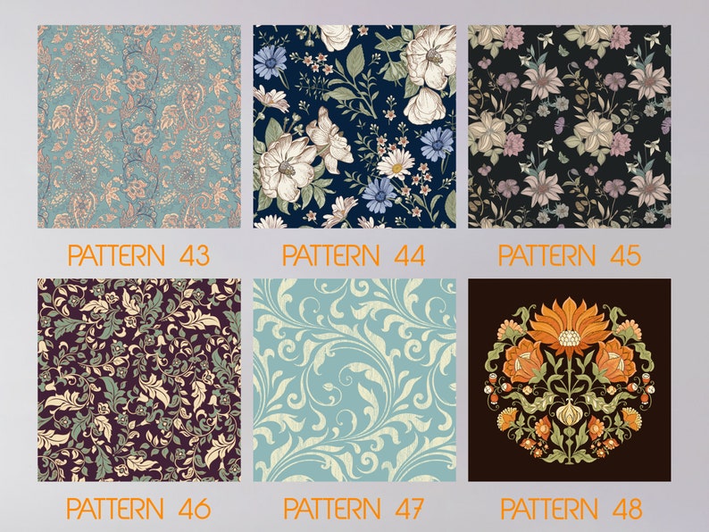 Spring Chair Cushions with Floral Patterns for Home Decor, Custom Sized and with Foam Inserts image 10