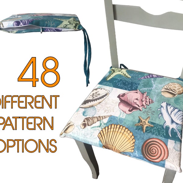 Summer Beach Chair Cushions, Cushions for Dining Chairs with Foam Inserts