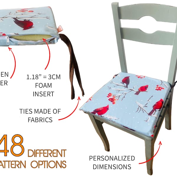 Chair Cushion Cover Etsy