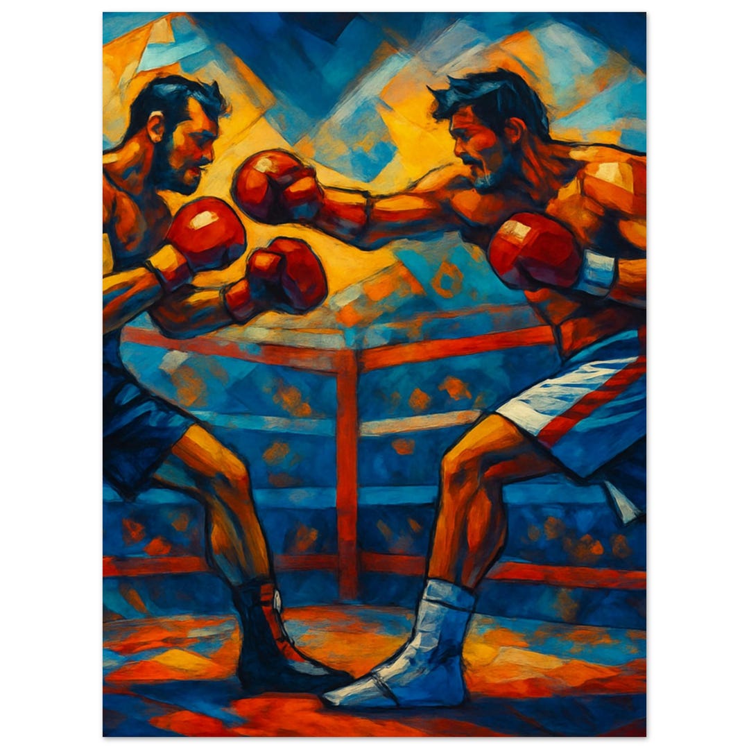 Boxing Bright Coloured Museum-quality Matte Paper Poster - Etsy