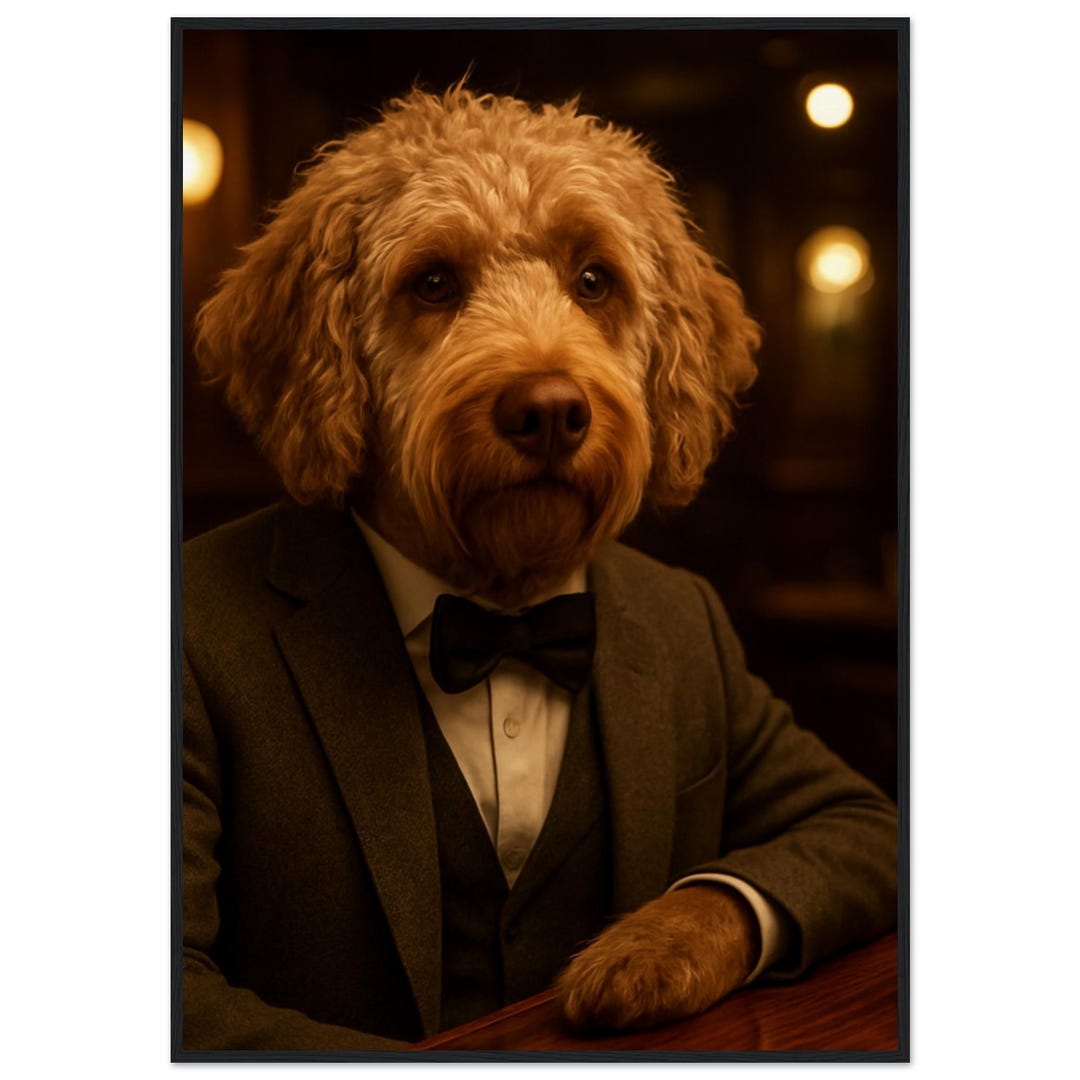 Labradoodle Museum-quality Matte Paper Wooden Framed Poster - Etsy