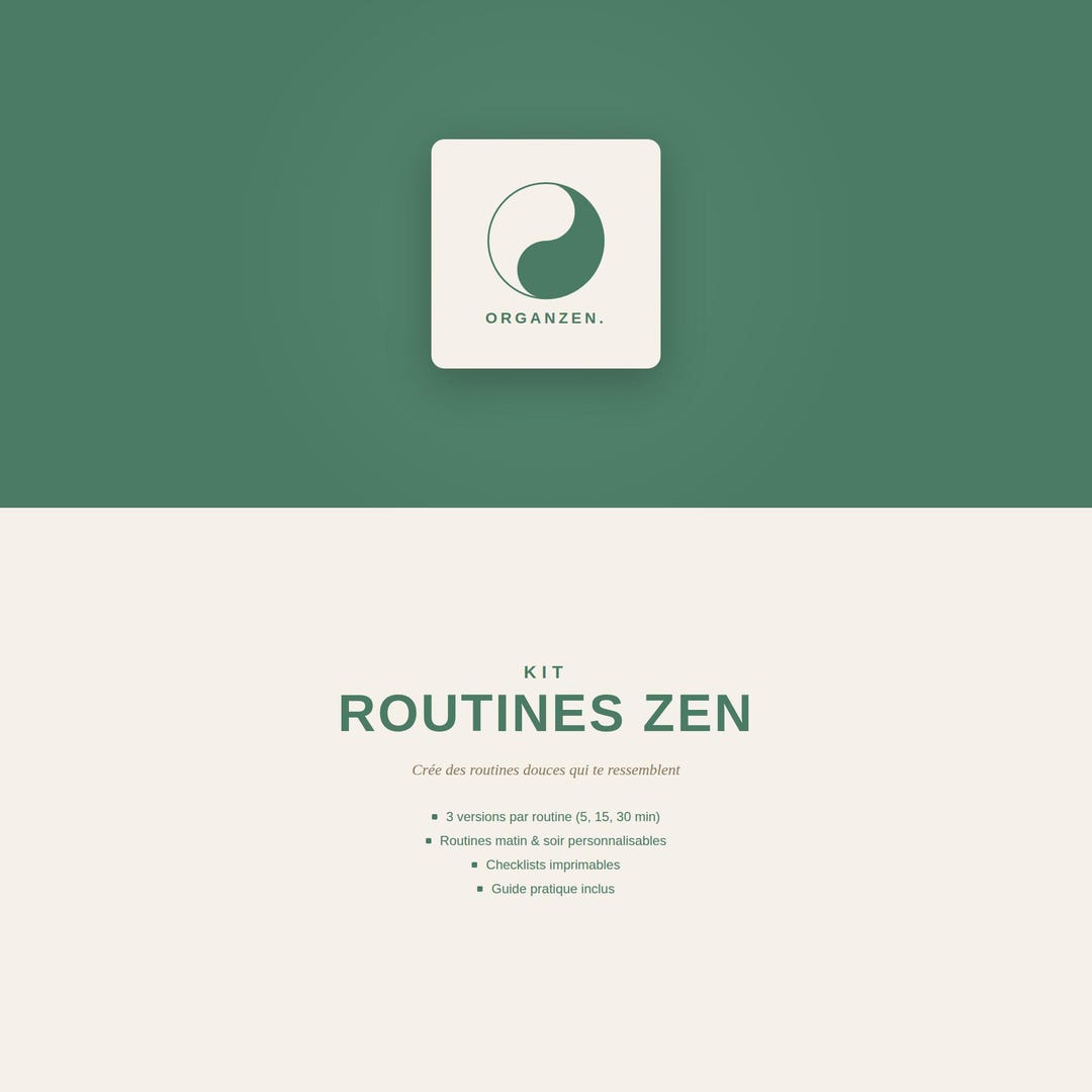 Zen Routine Kit PDF | Printable Morning and Evening Routine | Women's ...