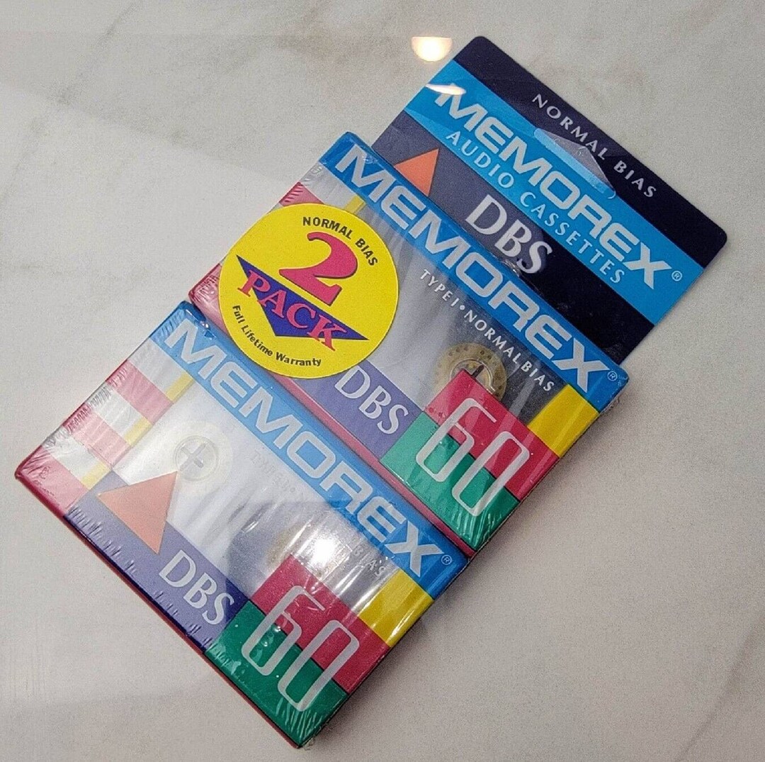 Memorex Normal Bias Audio Cassette 60 Mins DBS Pack of 2 New & Etsy