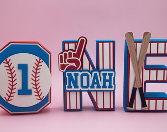 Baseball 3D letters, baseball birthday, baseball birthday party, rookie of the year birthday decor