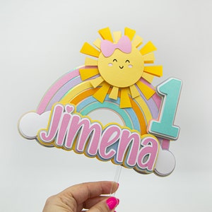 Sunshine cake topper, Cute Sunshine cake topper, Sunshine Birthday, Sunshine Birthday Party