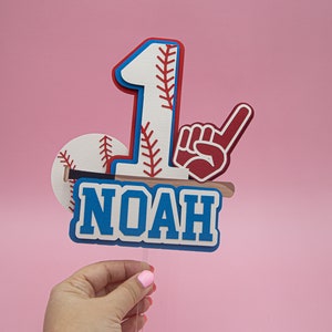 Baseball birthday cake topper, baseball cake topper, baseball Birthday, rookie of the year birthday, baseball birthday decor
