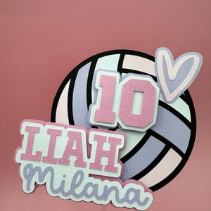 Volleyball cake topper, Volleyball Birthday, Volleyball Birthday Party,  volleyball party decor, Sports Birthday party