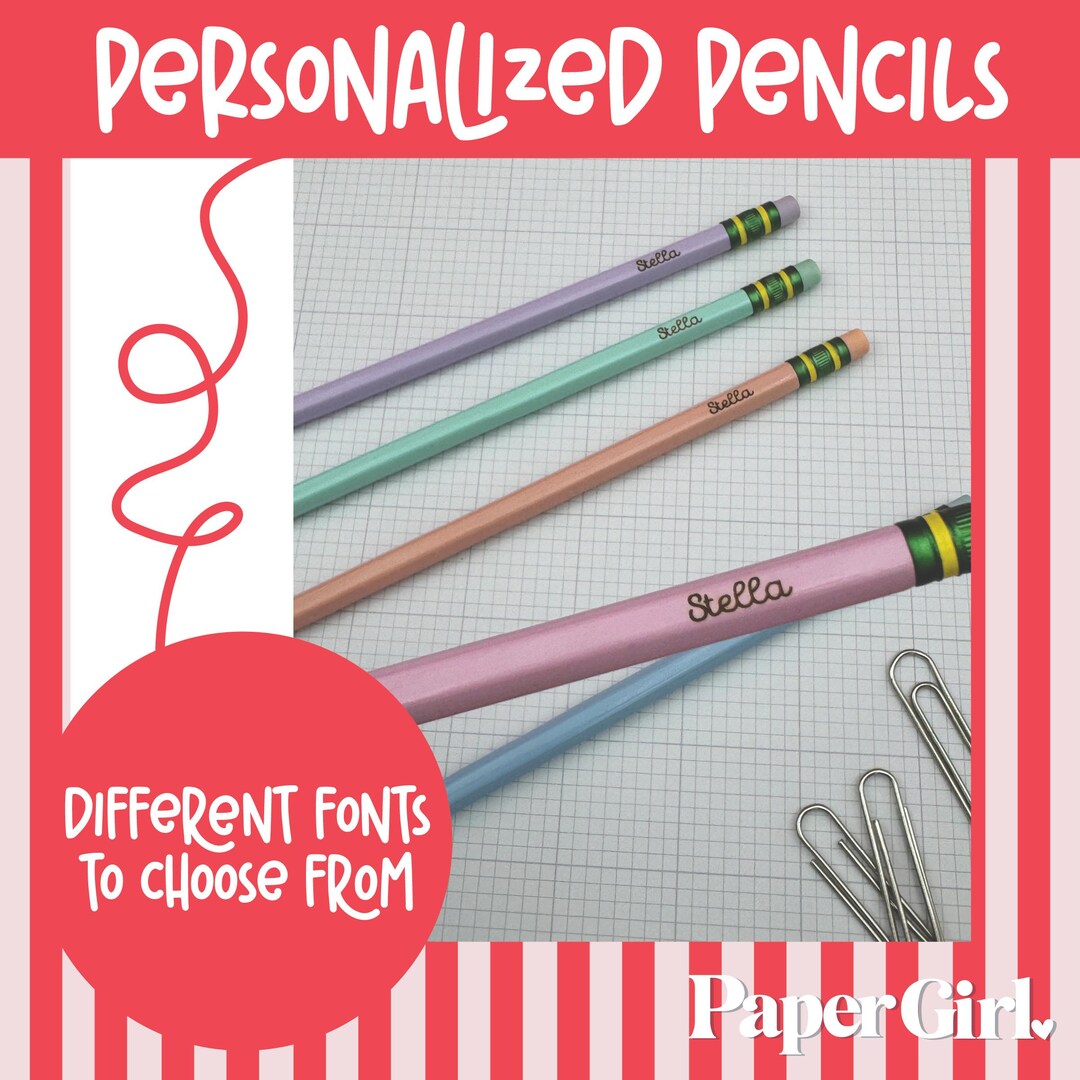 Personalized Ticonderoga Pencils, Laser Engraved, Back to School - Etsy