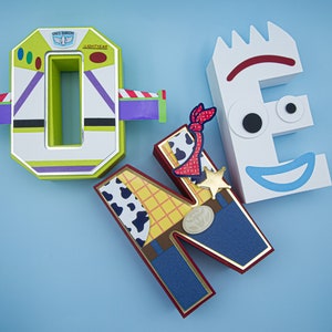 Letras 3D Toy Story, Aniversário Toy Story, Festa de aniversário Toy Story, Letras 3D