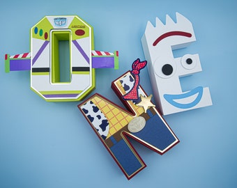 Toy Story 3D letters, Toy Story birthday, Toy Story  birthday party, 3D letters