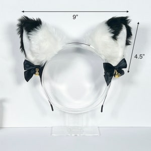 Animal Anime Faux Fur Fox Wolf Cat Dog Ears Headband With Bells Halloween Cosplay Costume14