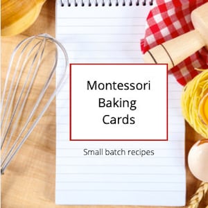 Montessori Baking Cards