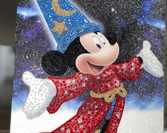 Mickey Mouse Canvas / Diamond Dust/Crystals/Disney/Rhinestones