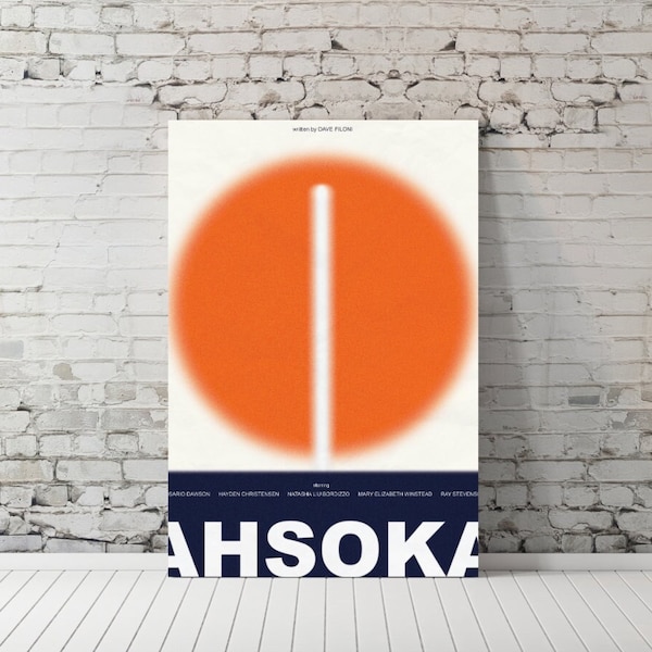 AHSOKA Poster A3 Star Wars Neon