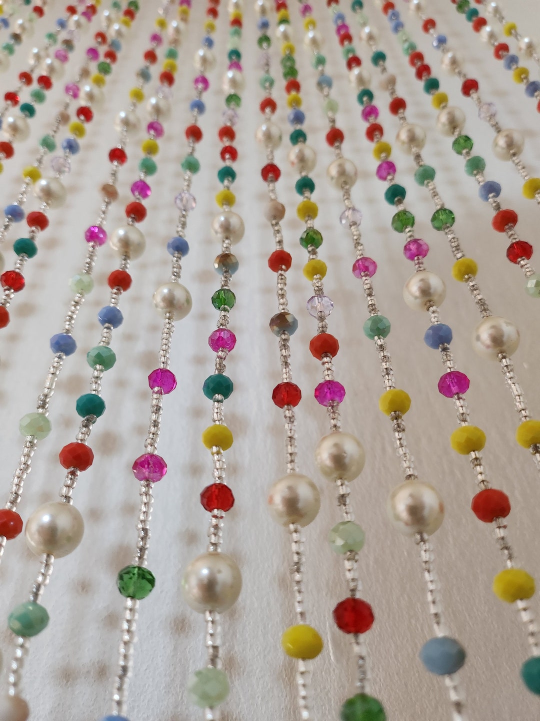 Beaded Short Curtains Window, Beaded Curtain Doorway, Beaded Curtain