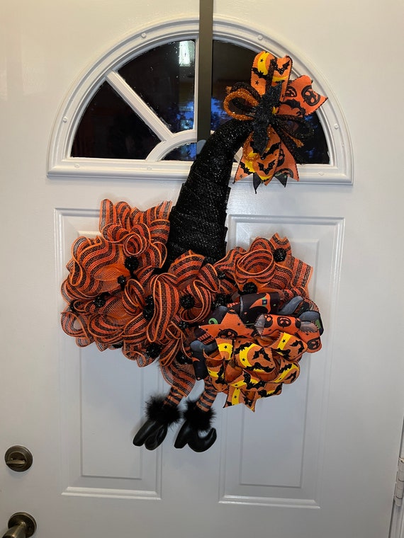 Witch Door Hanger Halloween Witch Halloween Door Hanger Etsy