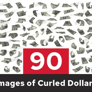 Raining Money Overlay PNG Digital Download File | Quality 100 Dollar Bill | 100 Dollar Bill For Your Creative Designs | PDF File Download