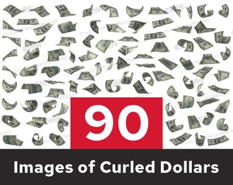 Raining Money Overlay PNG Digital Download File | Quality 100 Dollar Bill | 100 Dollar Bill For Your Creative Designs | PDF File Download