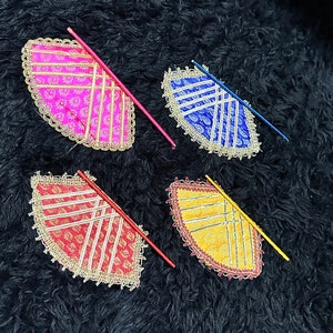一時的な刺青の装飾/プラスチックファン-パーティー記念品/ドルキ結婚式/サンギート/シャーディ/バラット