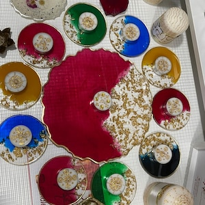 Mehndi/ Diwali Colorful plates