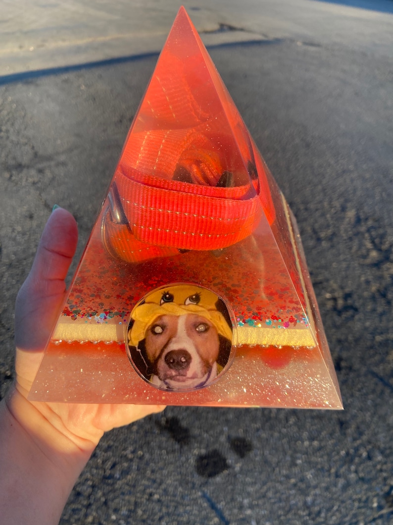 Pet Memorial Pyramid Large Resin Memorial Dog/cat Ashes Etsy