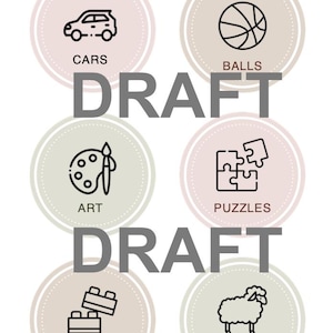 Kids Toy Room Storage Labels, Organization, Kids Drawer Labels, Playroom Labels, Trofast Labels, Digital Download