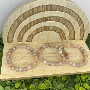 Flower Agate Bracelet