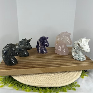 Crystal Unicorn Carving