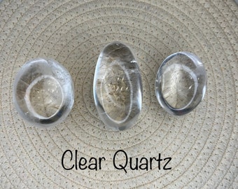 Clear Quartz Palm Stone