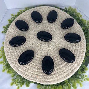 Black Obsidian Palm Stone