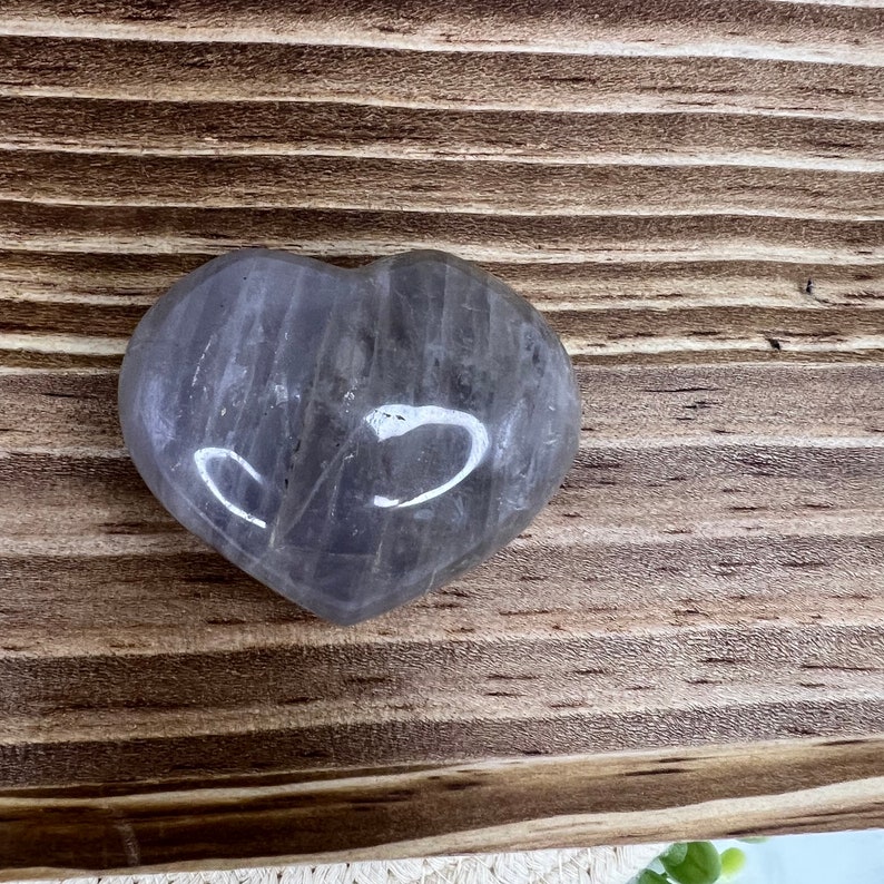 Blue Rose Quartz Heart Etsy