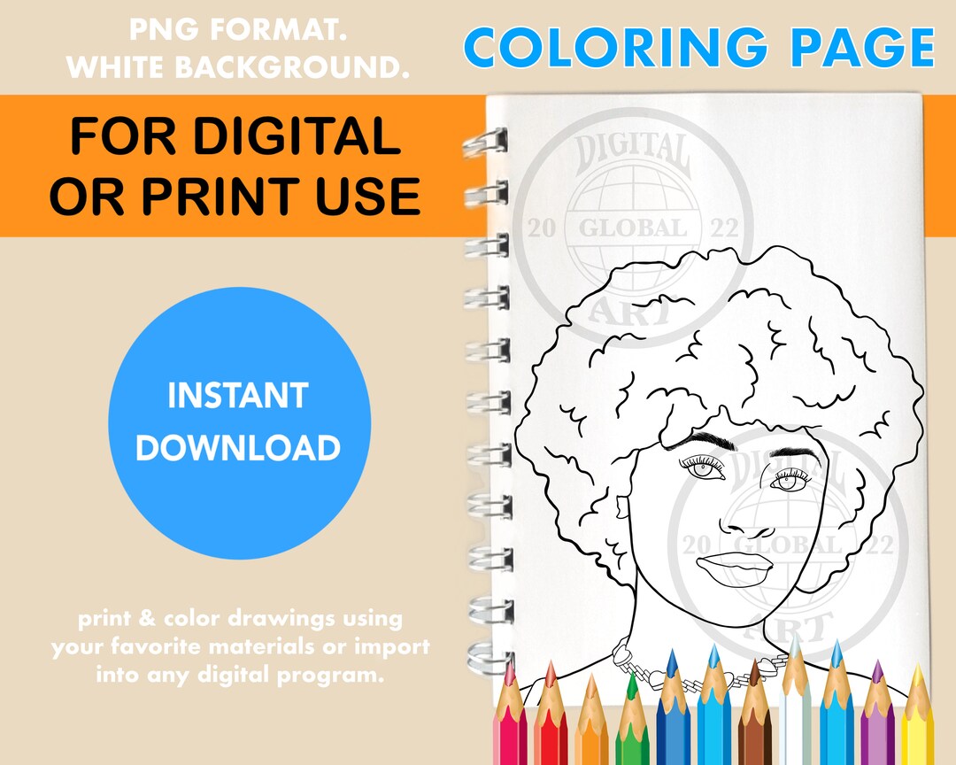 Ice Spice Coloring Page Instant Download Coloring Sheet - Etsy