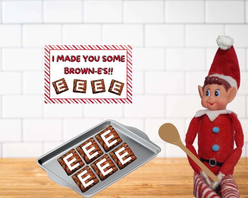 Elf Browne's, Elf Prank, Elf Activities, Printable Christmas Elf Props