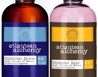 Colloidal Silver & Gold Bundle 60PPM (8.5oz Bottles)