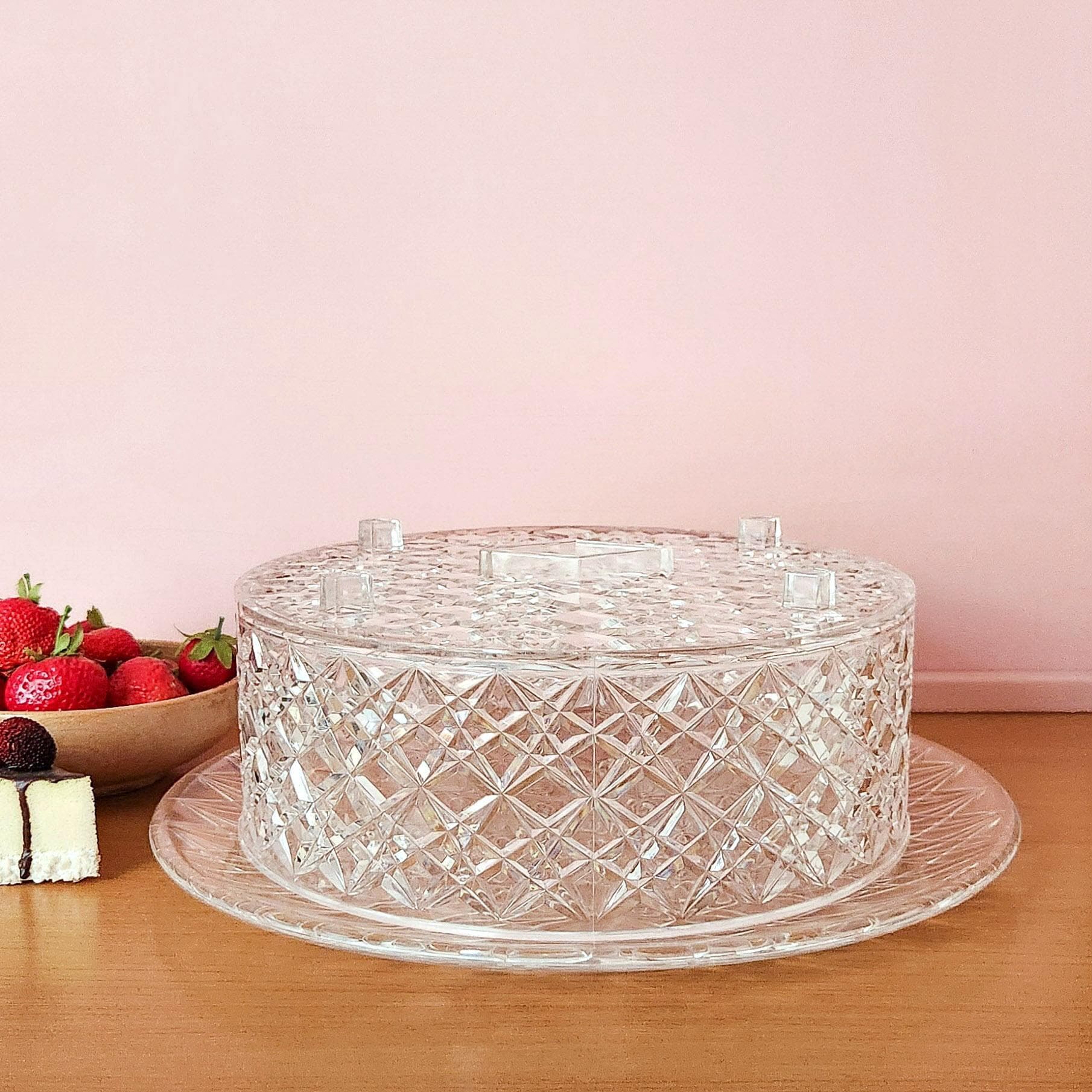 Crystal Cake Plate