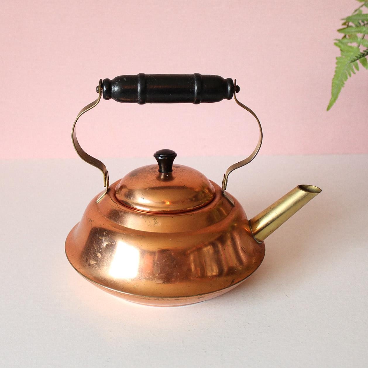 Copper Kettle W/ Brass Accents, Vintage Coppercraft Guild - Etsy