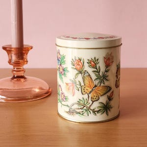 English Mid-Century Butterfly Tin Container, The Tin Box Company
