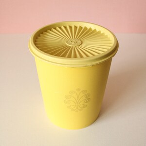 Retro Yellow 7 Tupperware Container, 1970's - Etsy