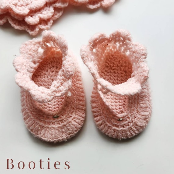 Precious Pink Vintage Knitted Baby Girl Newborn S… - image 6