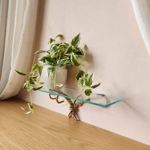 Vintage Metal and Glass Shelving - Etsy