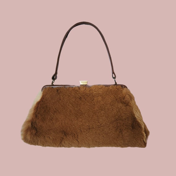 バッグ 00s archive leather fur hand bag Vintage 2000's Archive Guess Black and Silver Leather