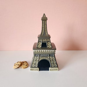 Eiffel Tower Cookie Jar - Vintage - Ceramic