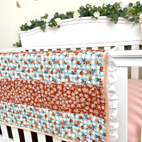 Peach Baby Bedding Etsy