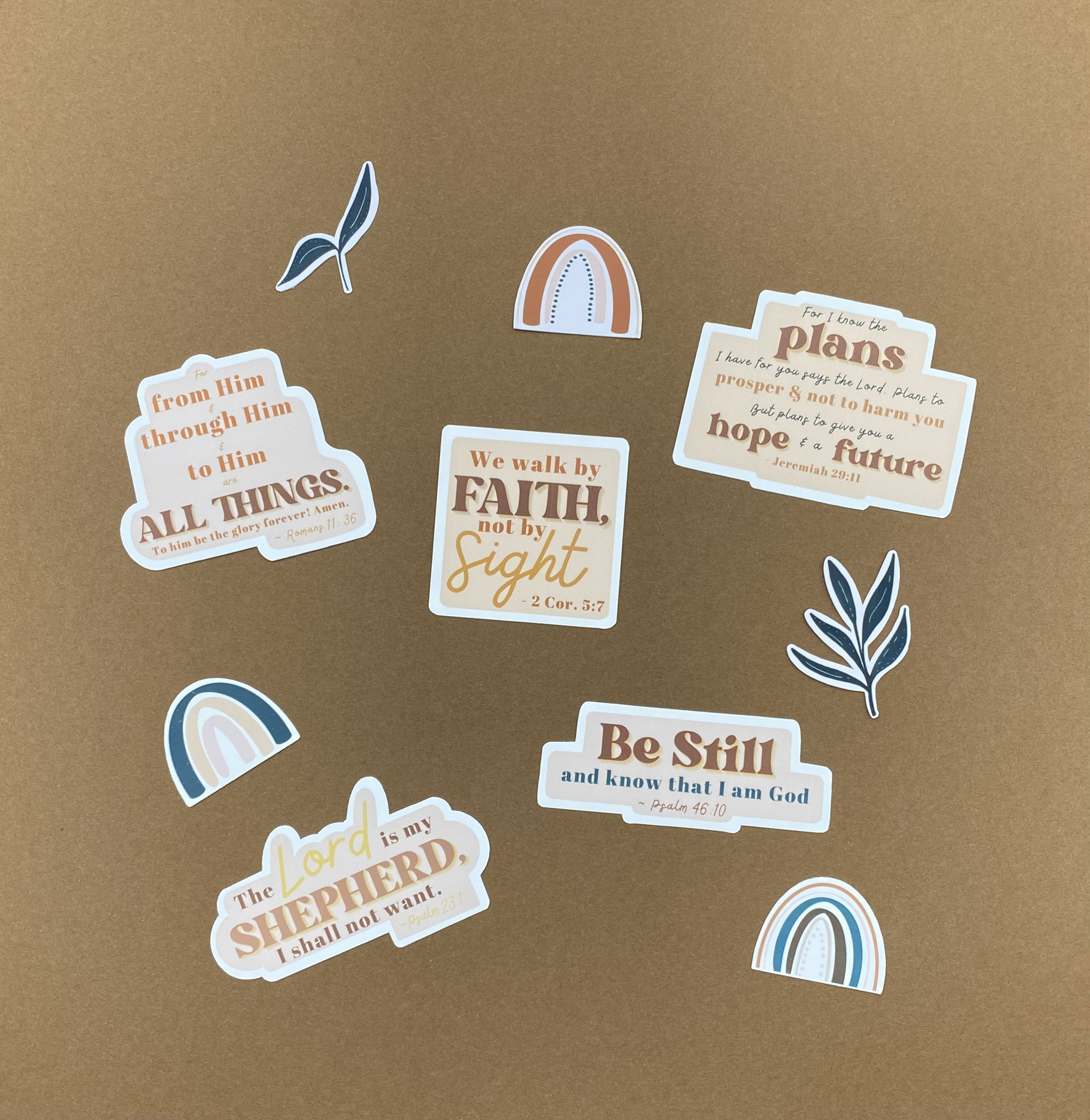 Boho Bible Verse Sticker, 10 Pack | Christian Faith Sticker Set | Home ...