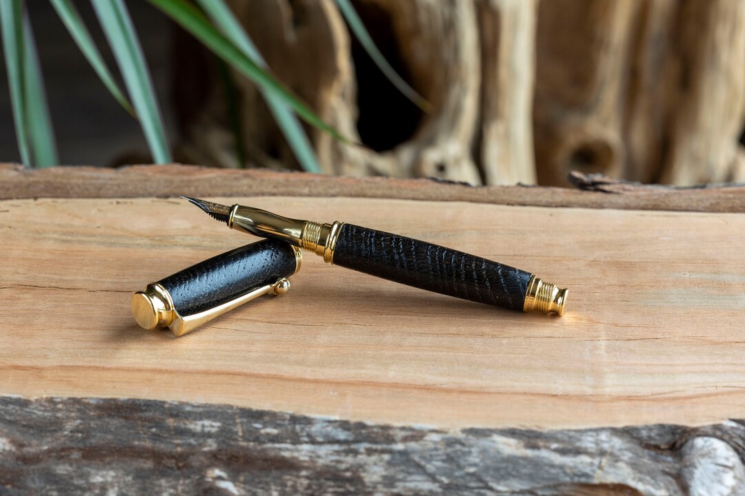 Highend Fountain Pen in Brushed Stained Oak Etsy