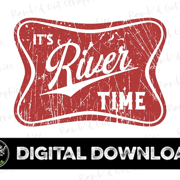 It's River Time Clip Art, It's River Time PNG, It's River Time Sublimation Png, River PNG, River