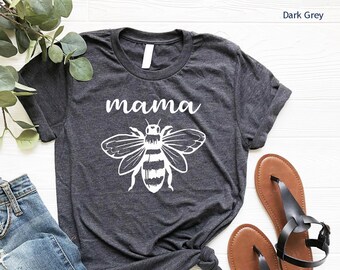 Mama Bee Shirt, Honeycomb Mom Life Tee