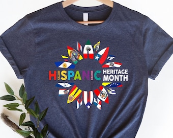 Latin America Flags Shirt, Hispanic Heritage Month